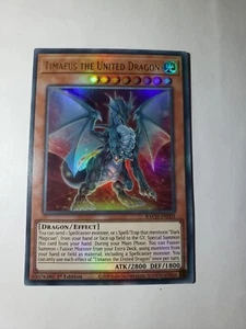 Yu-Gi-Oh! TCG Timaeus the United Dragon Battle of Chaos BACH-EN003 1st... - Picture 1 of 2