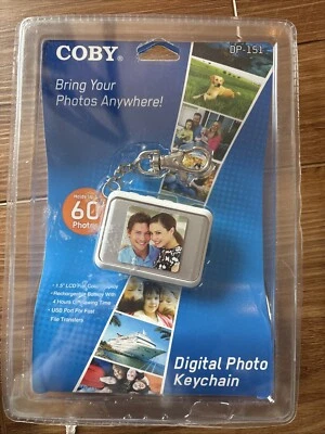 Coby Digital Photo Keychain DP-151 Holds 60 Photos 1.5” LCD Display NEW SEALED - Image 1 of 2