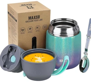 Contenitore termico per cibo lunch box cibo caldo/freddo a prova di perdite scatola riscaldante - Foto 1 di 5