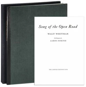 Walt Whitman & Aaron Siskind-SONG OF THE OPEN ROAD-LIMITED EDITIONS CLUB-SIGNED - Picture 1 of 4
