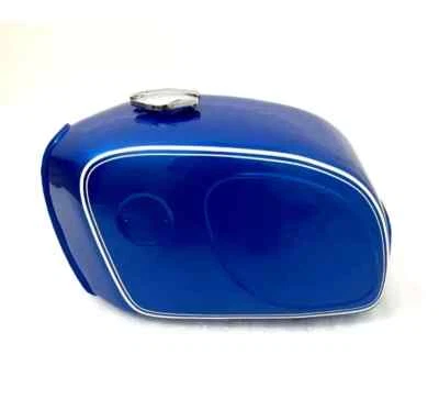 BMW R90/6L R60/6 R75/6 Steel Fuel Petrol Tank +Cap Blue & White Line - Изображение 1 из 4