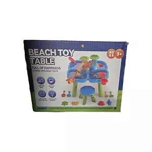 Donloyon Beach Tavolo Giocattolo Bambino Sabbia Acqua Esterno Spiaggia Cortile per 3+ Y/O - Foto 1 di 1