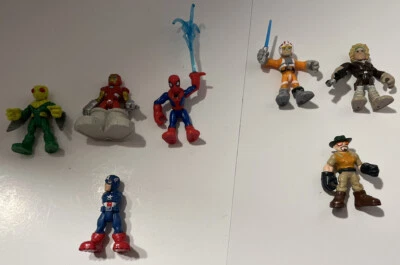 Lote de mini figuras Hasbro Super Hero Squad Marvel & Star Wars & Jurassic World 6 peças - Imagem 1 de 4