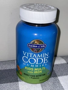 Garden of Life Vitamin Code Kids Gummies Multi Iron 90 Count Exp 2/2026 Orange - Picture 1 of 4