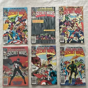 MARVEL SECRET WARS 1, 4, 5, 8, 9, 11 Symbiote Key Newsstand Grail - Picture 1 of 19