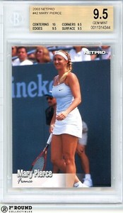 Mary Pierce RC BGS 9.5: 2003 NetPro Rookie Card Highest Subgrades HGIP