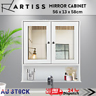 Artiss Bathroom Mirror Cabinet Storage Wall Cupboard With Adjustable Top Shelf