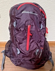 Eddie Bauer Maroon Stowaway 20L Backpack Bag Travel Packable School Lightweight - Picture 1 of 10