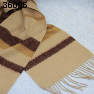 Venta Nuevo bufanda bufanda a rayas cálidas de lana cachemir vintage para hombre REGALO 56096 Foto 1 de 4