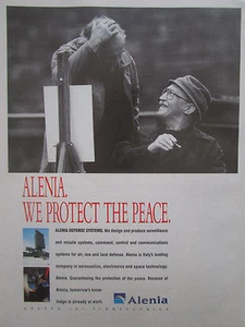 1991-92 PUB ALENIA DEFENSE SYSTEMS COMMUNICATIONS RADAR AIR SEA LAND ORIGINAL AD - Imagen 1 de 1