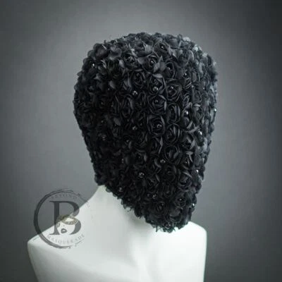 The Mask Studded Florals Full Face Over the Head Masquerade Mask Haute Cou - Image 1 of 4