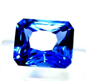 Tanzanita Azul 8-10 CT AAA+ Certificado Piedras Preciosas Sueltas Corte Radiante Oferta de Halloween - Imagen 1 de 6