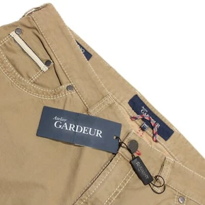 Atelier Gardeur NWT 5 Pocket Jean Cut Pants Size 40 US Bevio In Beige Cotton - Picture 1 of 15