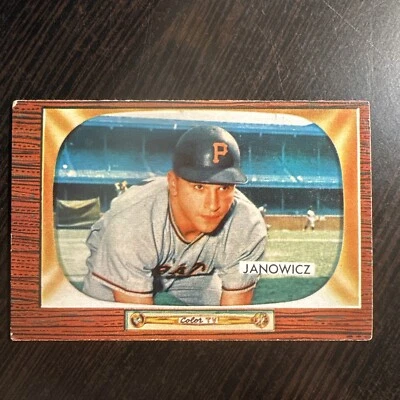 1955 BOWMAN VIC JANOWICZ CARD #114 VG OR BETTER *Hot Corner Vintage* B - Image 1 of 2