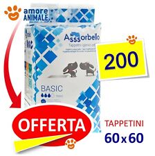Assorbello BASIC 60x60 Traverse tappetini igienici assorbenti per cani 200 pezzi