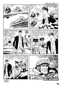 FRANCO SAUDELLI - Original Tafel Dylan Dog Nr. 295 "Zwischen Frau und Mann.." S.98 - Bild 1 von 1