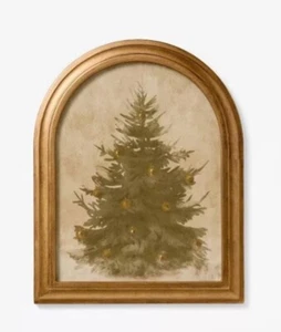 NEW!!!! THRESHOLD STUDIO MCGEE CHRISTMAS 2024 TREE Framed Wall Art 11” X 13.86” - Picture 1 of 3