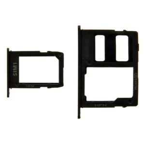 SIM Micro SD Card Tray Set for Samsung Galaxy J8 J810 2018 Black Replacement - Picture 1 of 2