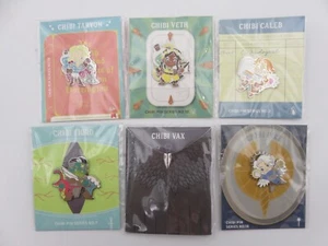 Lote de (6) Jenny Park Jenny Park PINS PAPEL CRÍTICO PAPEL CRÍTICO Chibi Pins Fiordo/Lucio/Veth/Taryon/Vax/Caleb - Imagen 1 de 8