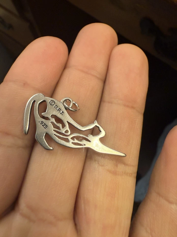 DazzlingPawsJewelry .925 Sterling Silver Cat with Mice Necklace Item # 69001 - Image 1 of 4