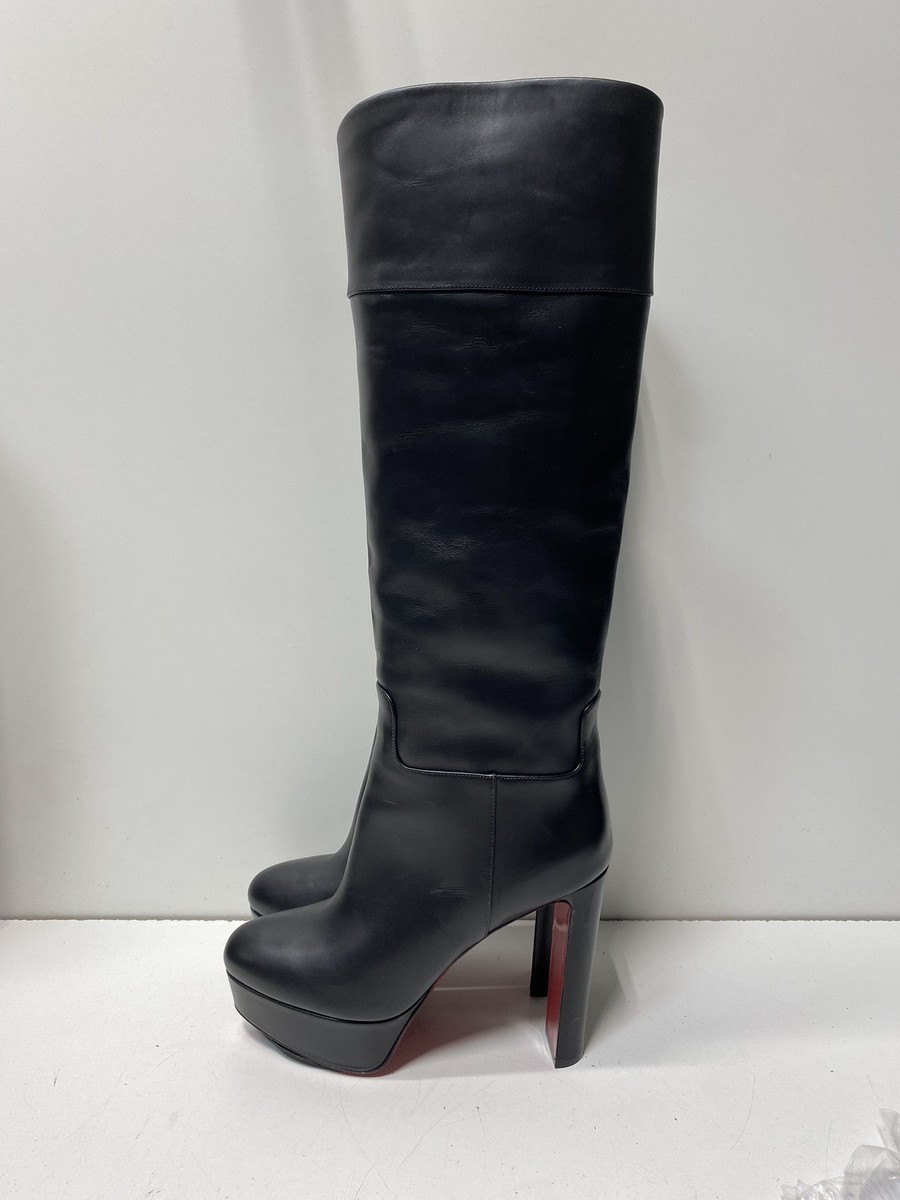 Christian Louboutin 女式方过膝长靴| eBay Christian Louboutin 女式方过膝长靴| eBay