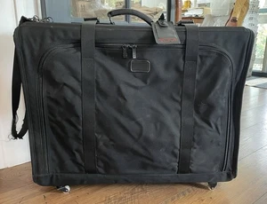 TUMI Alpha 4 Wheeled Rolling XL Garment Bag Black Ballistic Nylon Luggage 27x22* - Picture 1 of 24