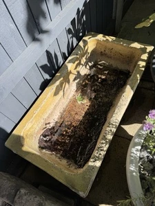 Salt Glaze Stone Earthenware Trough Garden Water Feature Planter Extra Large - Picture 1 of 2