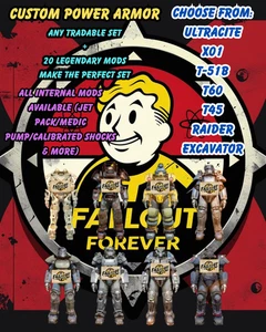 Fallout 76 {PC} Power Armor CUSTOM SET + 20 Legendary Mods - Picture 1 of 1