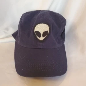 Cappello berretto baseball Newhattan Alien Head strapback adulto blu navy uomo ricamato - Foto 1 di 5
