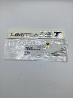OEM NEW HYUNDAI 2016-18 Tucson Rear "LIMITED 1.6T" Nameplate Emblem 86318-D3000 - Image 1 of 2