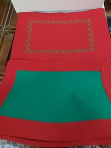 Christmas 100% Cotton Placemats 13 × 19 By Spoon (Set Of 6) - Picture 1 of 6