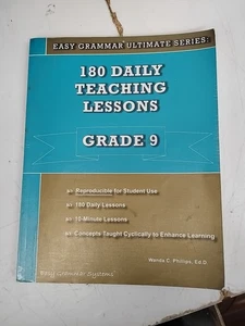 180 Daily Teaching Lessons - Grade 9 by Wanda C. Phillips (Book, Other) - Picture 1 of 5