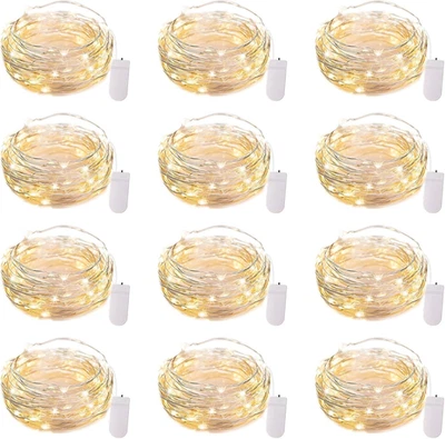 Brightown упаковка 12 светодиодных фейерверков на батарейках упаковка 12 шт., теплый белый  - Изображение 1 из 4