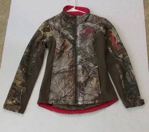 RealTree Damen Small Full Zip Camo Jagdjacke roter Besatz Akzent & Taschen - Bild 1 von 16