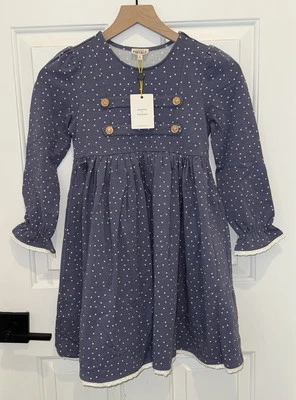 Finding Foxtale It’s Showtime Dress Girls Size 8 French Terry Gold Buttons Cute - Image 1 of 4