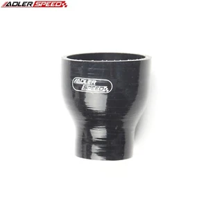 NEW Black 2.5" To 1.75'' ID Straight Reducer Silicone Hose Coupler Pipe 4ply US - Bild 1 von 7