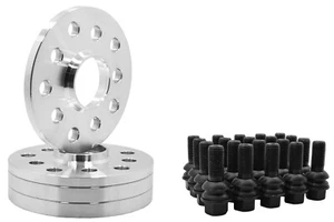 (2) 12MM & (2) 17 MM Porsche 5x130 MM Hub Centric Spacers w/ Ball Lug Bolts - Picture 1 of 9