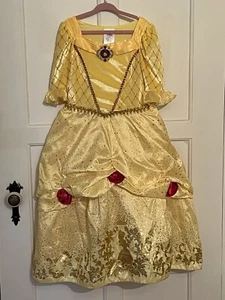 Disney Store Belle Beauty and the Beast Costume Yellow Dress Size 5/6 - Picture 1 of 6