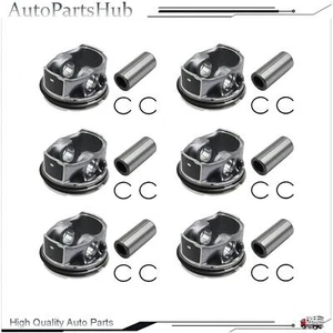 Con anillos para Jaguar Land Rover Discovery 3.0L V6 pistón de gas AJ126 STD JUEGO (6) - Imagen 1 de 6