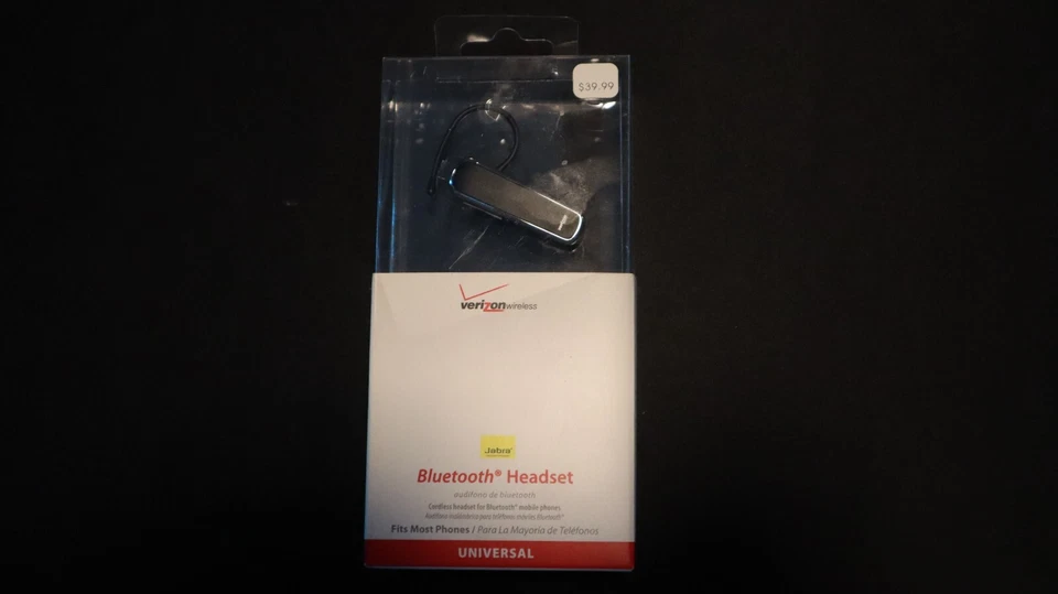 Jabra Bluetooth Headset Verizon Wireless Universal 3050 Black Bluetooth Ear NEW - Image 1 of 4