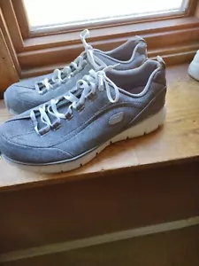 SKECHERS WOMEN'S GRAY FLEX ELITE RUNNING SHOES SNEAKERS SIZE 10 - Picture 1 of 15