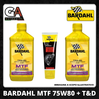 BARDHAL Bardahl MTF 75w80 GL4 2 litri olio trasmissioni cambio manuale + additivo T&D