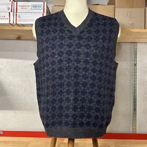 Chaps Ralph Lauren Hand Framed V Neck Sweater Vest Men’s M Medium Lambswool - Picture 1 of 4