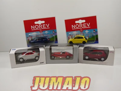 TRI92 : 5 X 3 inches 1/64 NOREV Peugeot 307, 206, Mercedes-Benz 500K, mégane, tw - Photo 1/3