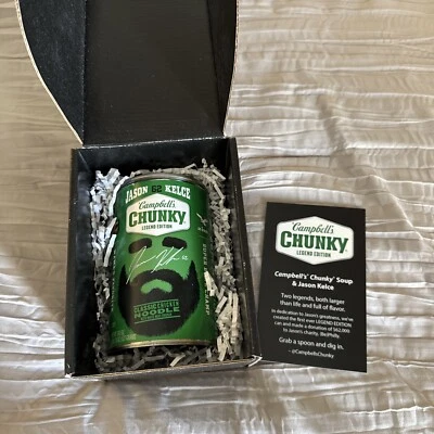 Campbell's Chunky Legend Edition JASON KELCE #62 sopa clássica de macarrão de frango - Imagem 1 de 4