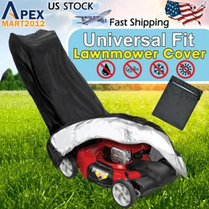 Universal Waterproof Walk Behind Push Lawn Mower Cover Outdoor Dust UV Protector - Picture 1 of 10