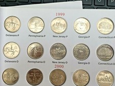 USA 50 State & Territories Commemorative Quarters 25Cent 1999 to 2009  D&P Mints