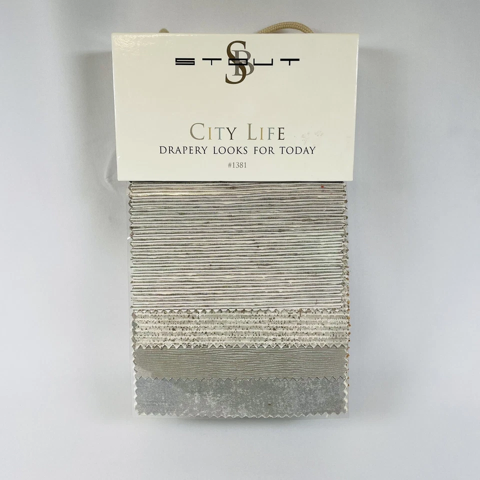 Stout Brothers Drapery City Life Fabric Book No. 1381 - Image 1 of 4
