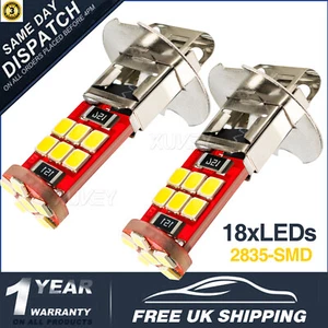 2x H3 LED Car Lights 453 Headlight Fog Lamp Bulbs Kit High/Low Beam 6000K White - Picture 1 of 6