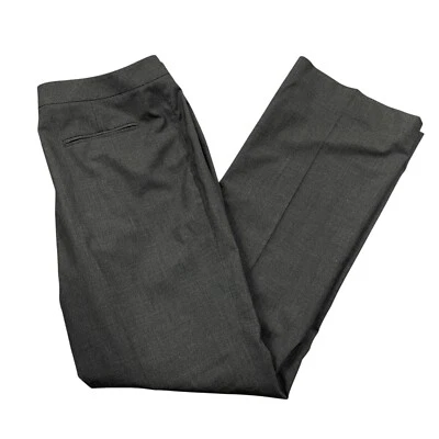 Lafayette 148 New York 14 Menswear Black Zipper Pockets Wool Blend Dress Pants - Image 1 of 4